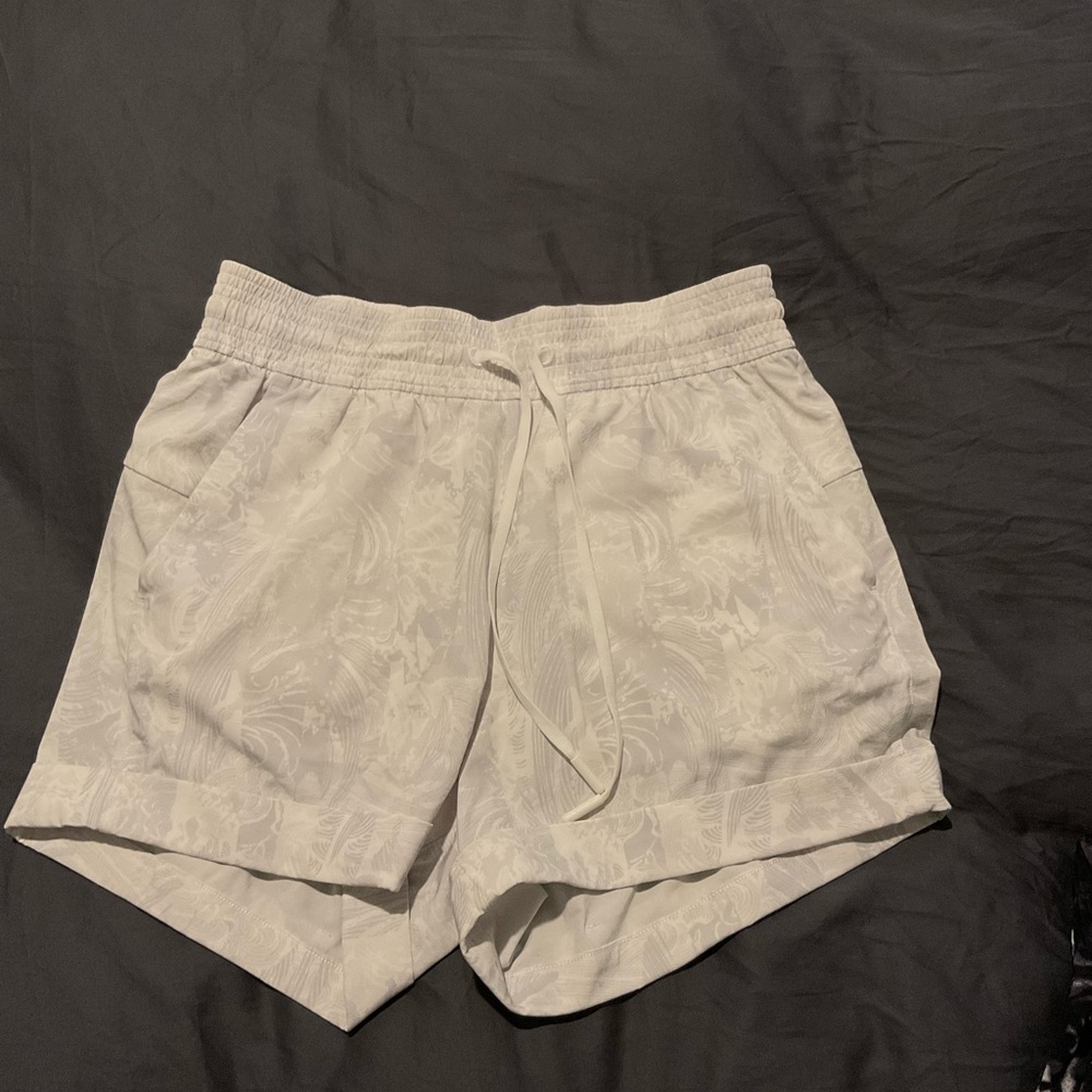 Lululemon white athletic shorts